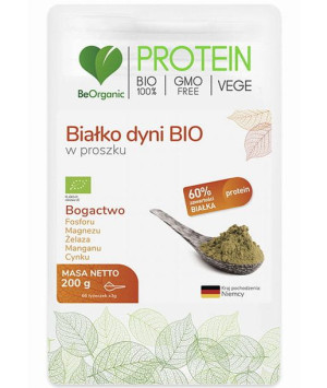 Beorganic Białko Dyni Bio W Proszku 200g