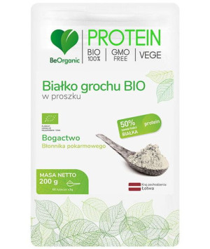 Beorganic Białko Grochu Bio W Proszku 200g