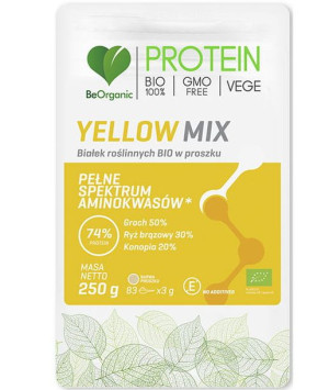 Beorganic Yellow Mix Białek Roślinnych Bio 250g