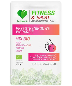 Beorganic Fitness Przedtreningowe Wsparcie 100 G