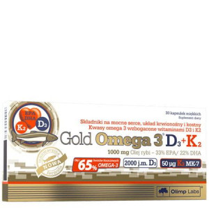 Olimp Gold Omega 3 D3+k2 30 Kaps.
