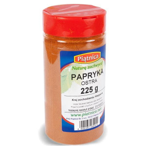 Piątnica Papryka Ostra Mielona Słoik 225g