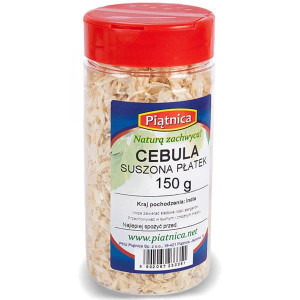 Piątnica Cebula Suszona Płatek Słoik 150g