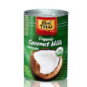 Real Thai Mleczko Kokosowe Organiczne Coconut Milk Organic Puszka 400ml