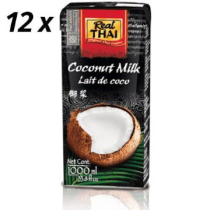 Real Thai Mleczko Kokosowe Coconut Milk Krton 1l X 12 Sztuk