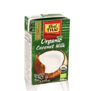 Real Thai Mleczko Kokosowe Organiczne Coconut Milk Organic Karton 250ml
