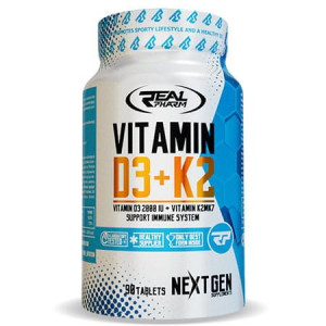 Real Pharm Vitamin D3 + K2 90 Tabletek