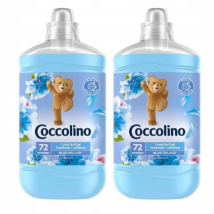 Coccolino Blue Splash Płyn do płukania 2x 1,8l= 144 prań