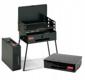 Grill ogrodowy turystyczny przenosny 43x32x73cm
