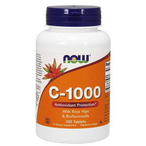 Now Foods Vitamin C-1000 With Rose Hips 100 Tabs.