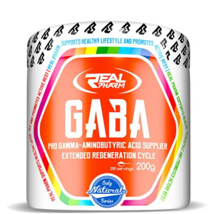 REAL PHARM GABA PROSZEK 200G - Pomarańcz-cytryna