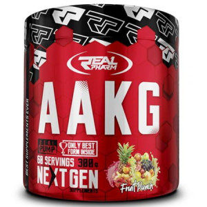 REAL PHARM AAKG ARGININA PROSZEK 300G - Truskawka-arbuz
