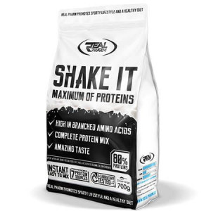 Real Pharm Shake It Mix Białek Proszek 700g - Truskawka