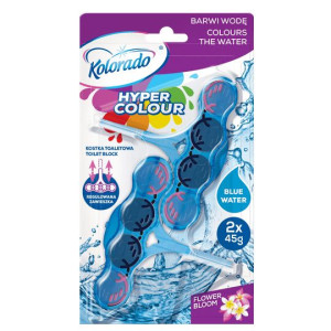 Kostka WC Kolorado HYPER COLOUR blue water 2x45g