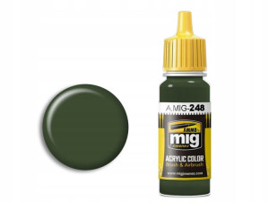 Farba akrylowa Olivgrün RLM80 A.MIG248 AMMO Mig