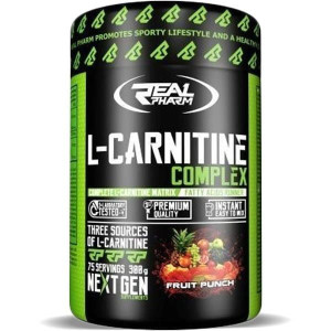 REAL PHARM L-CARNITINE COMPLEX PROSZEK 300G - Malina-truskawka