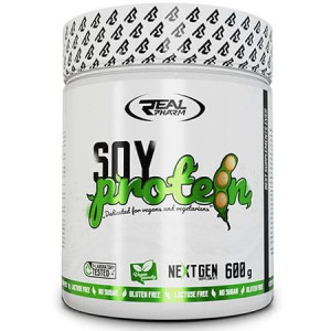 Real Pharm Soy Protein Białko Sojowe Proszek 600g - Wanilia