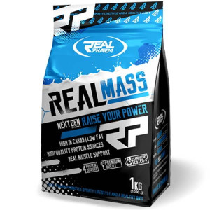 REAL PHARM REAL MASS GAINER PROSZEK 1KG - Wanilia-borówka