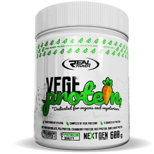 Real Pharm Vege Protein Białko Wegańskie Proszek 600g - Słony Karmel