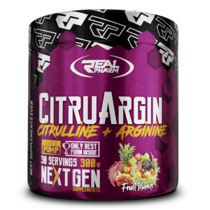 REAL PHARM CITRUARGIN CYTRULINA Z ARGININĄ PROSZEK 300G - Niebieska malina