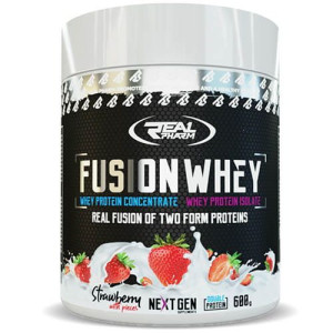 Real Pharm Fusion Whey 50/50 Wpi Wpc Proszek 600g - Truskawka