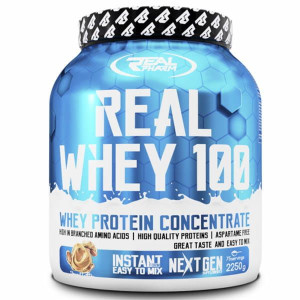 Real Pharm Real Whey 100 Koncentrat Białka Proszek 2250g - Banan