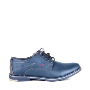 Męskie Półbuty Casual Sznurowane Haver Ab64a-9 Navy D.grey Granatowe/szare