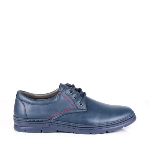 Męskie Półbuty Casual Sznurowane Haver Ab136a-10 Navy/red Granatowe/czerwon