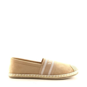 Damskie Espadryle Płaskie Buty Wsuwane Vinceza 2261 Beżowe Zamszowe