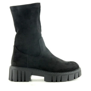 Botki Workery Sergio Leone Kz 596 Czarne Zamszowe