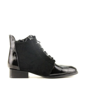 Botki Sztyblety Filippo 3034 Czarne Lakierowane