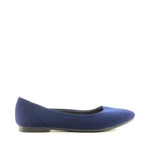 Baleriny Paris Collection 414-3 Navy Granatowe Tkanina