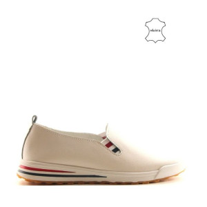 Trampki Slip On Ze Skóry Filippo Dp3510/22 Białe