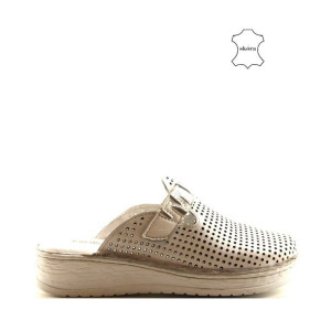 Klapki Sokolski Mus W21-948h W White Skóra