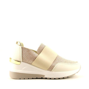 Sneakersy Wsuwane Basida V8035-1 Beige
