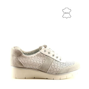 Półbuty Sportowe Filippo Dp028/20wh White Skóra