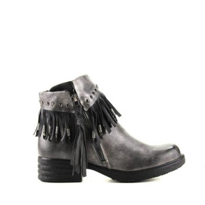 Botki Z Frędzlami Wishot Bt-909-gr Gray