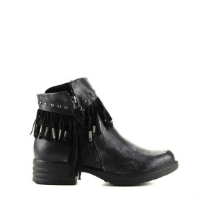 Botki Z Frędzlami Wishot Bt-909-bk Black