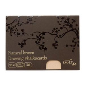 SM-LT Haiku cards 325 g 147x106 mm 22 k. natural brown