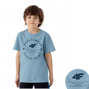 Koszulka Chłopięca 4f T-shirt Bawełna 140