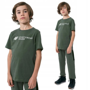 Koszulka Chłopięca 4f T-shirt Bawełna 158