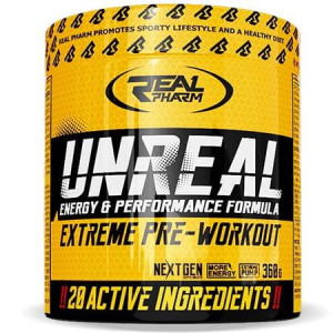 REAL PHARM UNREAL EXTREME PRE-WORKOUT PROSZEK 360G - Porzeczka-cytryna