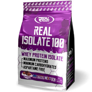 REAL PHARM REAL ISOLATE IZOLAT BIAŁKA PROSZEK 1800G - Wanilia-borówka