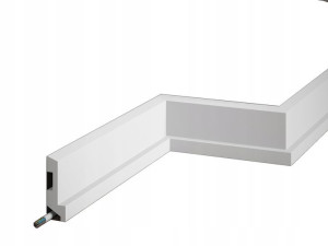 Biała Listwa Przypodłogowa Mardom MD024 8 cm