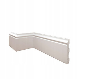 Listwa podłogowa Biała Creativa LPC-07 8 cm
