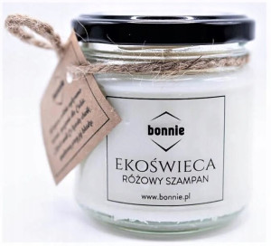 Świeca Sojowa Zapachowa Różowy Szampan Bonnie 60h