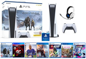 PlayStation 5 PS5 825GB PAD + 7x GRA + Akcesoria [ZESTAW GRACZA]
