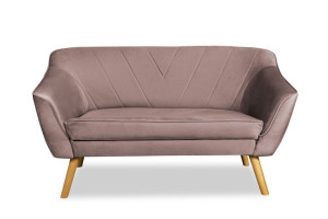Sofa skandynawska SCANDI V Kanapa dwuosobowa 140 cm VENASI do poczekalni