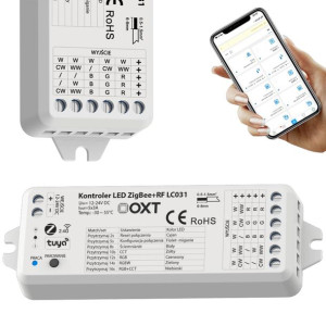 Kontroler Led 5w1 Zigbee + Rf Rgbw+cct Tuya