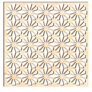 panel ażurowy dekoracyjny fraktal 39x39cm